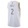 Camiseta Hombre Chicago Bulls Lonzo Ball 2024-25 Nike City Edition Blanco Swingman